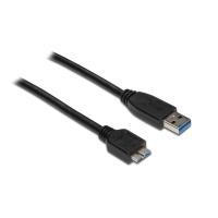 Anschlusskabel USB 3.0 Stecker A an Stecker Micro B, schwarz, 0,2m, Good Connections® (2710-MB002)