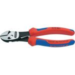Knipex TwinForce 73 72 180 F Werkstatt Kraft-Seitenschneider mit Facette 180 mm