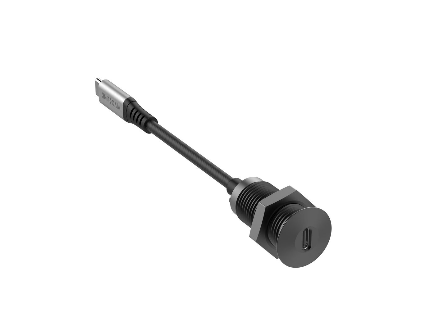 VivoLink PROUSBCMF0.3SOCKET-B Tischsteckdose USB-C 0,3 m Schwarz