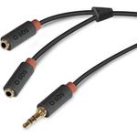 SBS TECABLESPLITTER Audio-Kabel 0,2 m 3.5mm 2 x 3.5mm Schwarz (TEKabelSPLITTER)