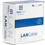 DSIT DANICOM CAT5e FTP 100m Außenkabel Starrleiter PE schwarz - Gigabit-fähig