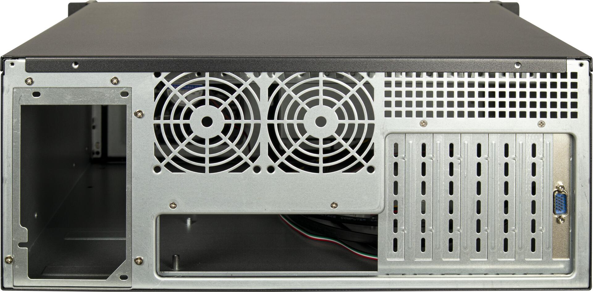 Inter-Tech IPC 4U-4460TFT 4U Rack-Gehäuse E-ATX Schwarz