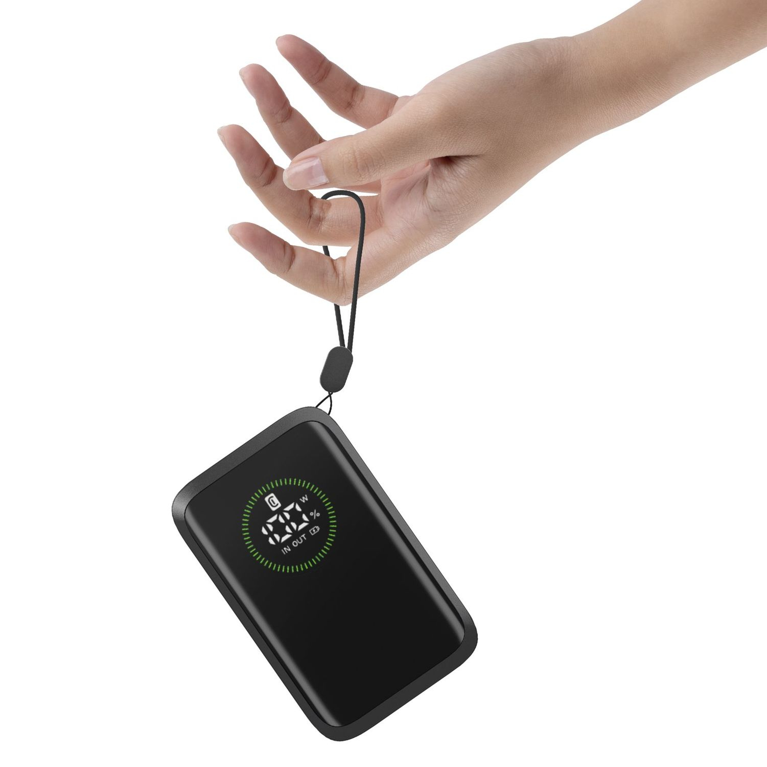 Cellularline ROLLER 10000 10000 mAh 45 W Powerbank Schwarz