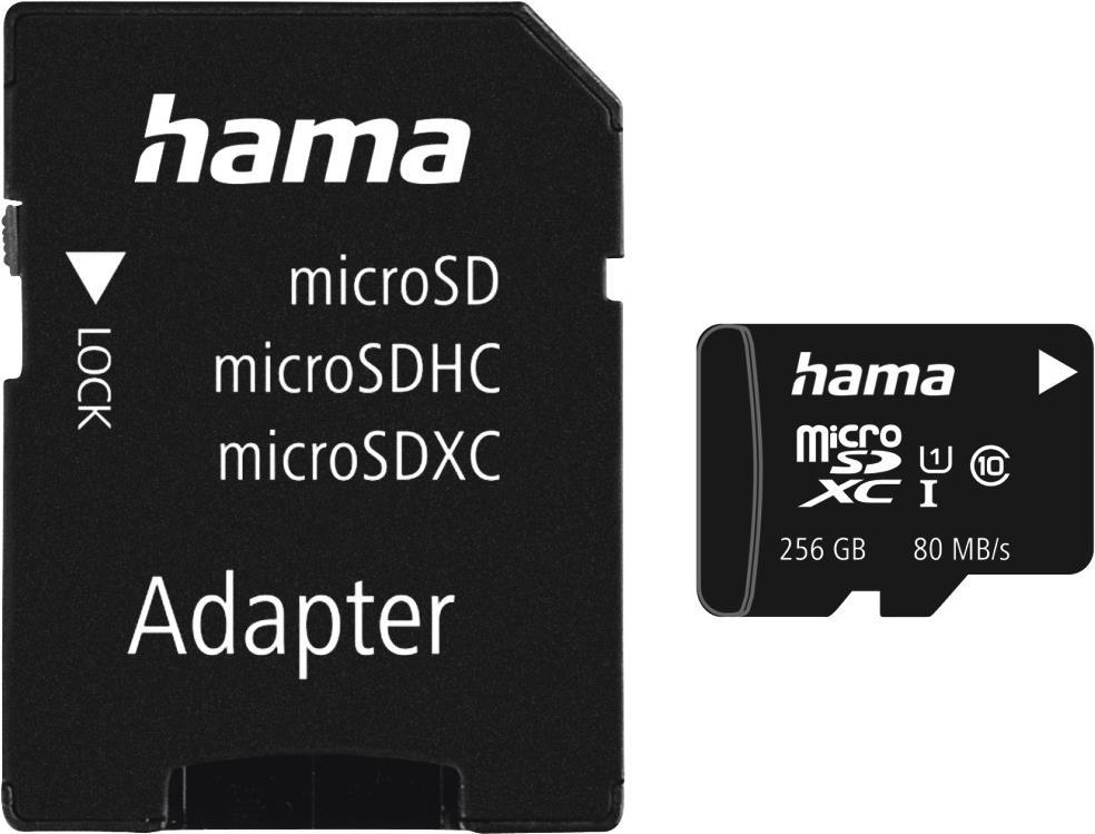 Hama 256GB MicroSDXC UHS-I 256GB MicroSDXC Klasse 10 Speicherkarte (00124173)