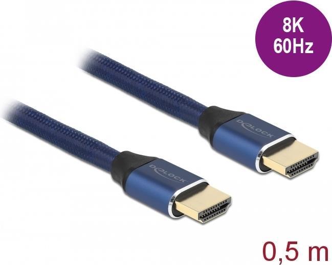 DeLOCK 85445 HDMI-Kabel 0,5 m HDMI Typ A (Standard) Blau (85445)