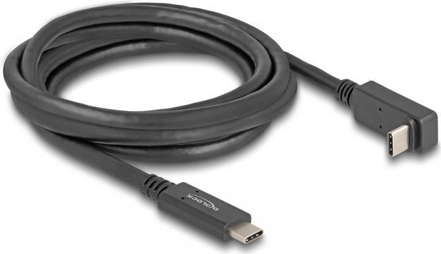 Delock USB-Kabel 24 pin USB-C (M) zu 24 pin USB-C (M) gewinkelt (80035)