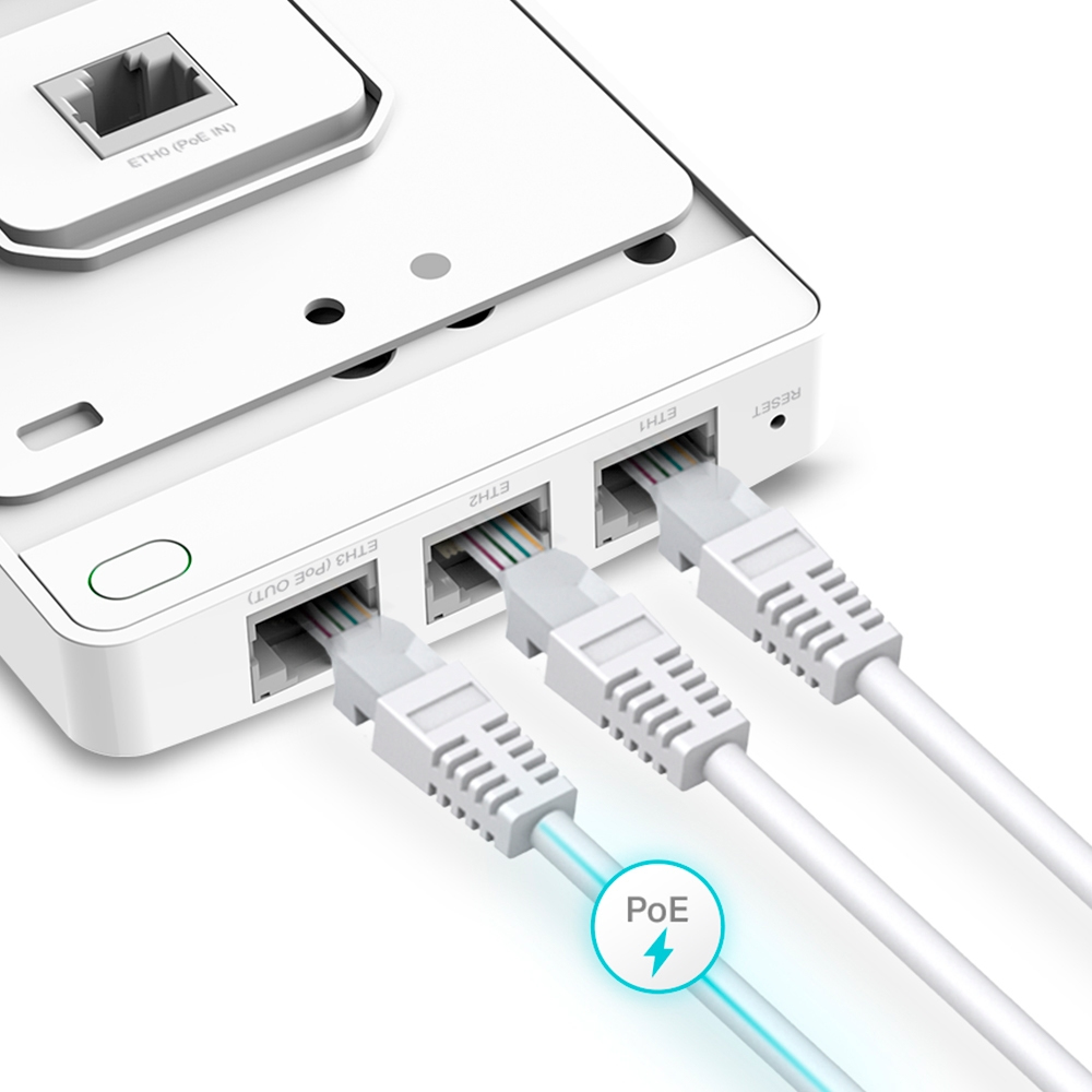 TP-Link Omada EAP615-Wall V1 1775 Mbps Wi-Fi 6 Accesspoint 5-Pack Weiß