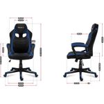 Huzaro FORCE 2.5 Gaming-Sessel Gepolsterter Sitz Schwarz - Blau (HZ-Force 2.5 Blue)