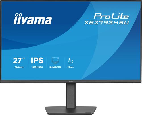 iiyama ProLite XB2793HSU-B1 27" Business Monitor, Full HD, IPS, 120Hz, Höhenverstellbar (XB2793HSU-B1)