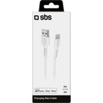SBS TECABLEUSBIP5289W Lightning-Kabel 2 m Weiß (TECABLEUSBIP5289W)