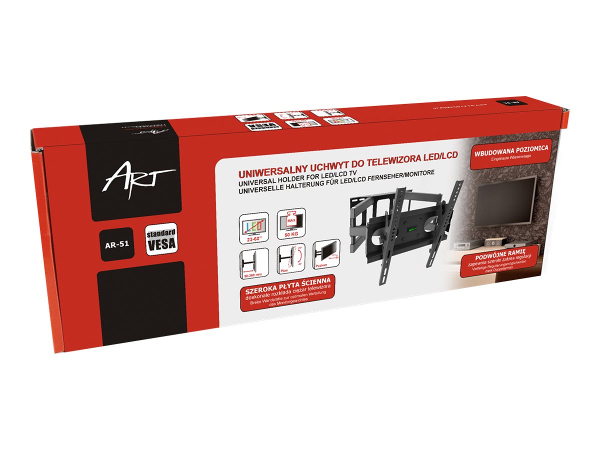ART AR-51 TV-Halterung 50 kg Schwarz