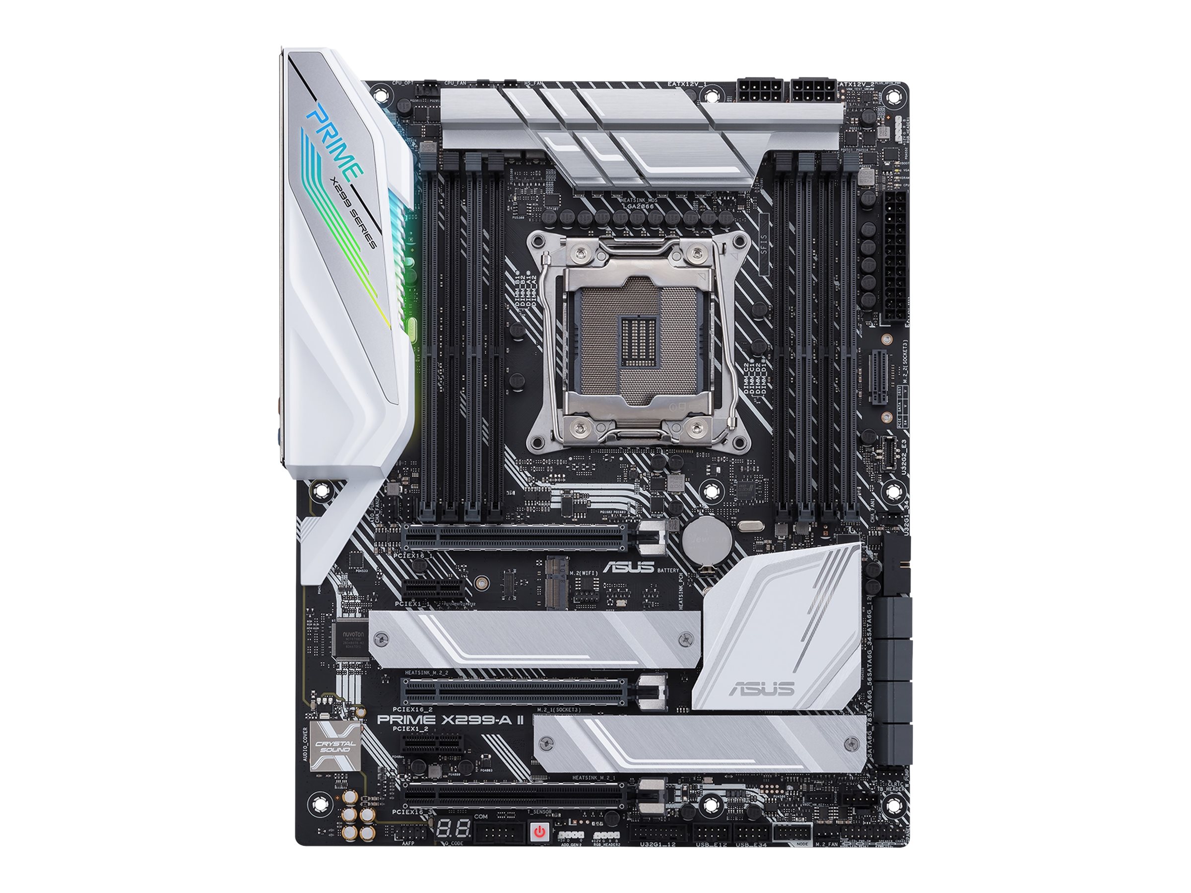 ASUS PRIME X299-A II Mainboard ATX LGA2066 Intel X299 DDR4 Schwarz, Silber
