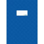 HERMA Heftschoner, DIN A4, aus PP, dunkelblau gedeckt mit Strukturprägung, mit Beschriftungsetikett - 25 Stück (7443)