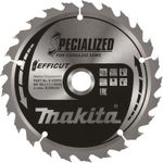 MAKITA E-12946 - Sägeblatt passend für Akku-Handkreissäge HS011GT201 & HS011GZ (270 x 2,15 x 30 mm | 24 Zähne | Efficut) (E-12946)