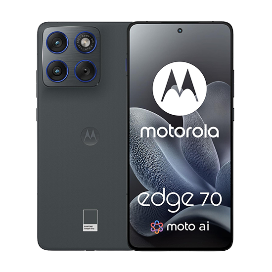 Motorola Edge 70 5G Smartphone 12 GB RAM 512 GB 6,67" pOLED 120 Hz Pantone Gadget Grau