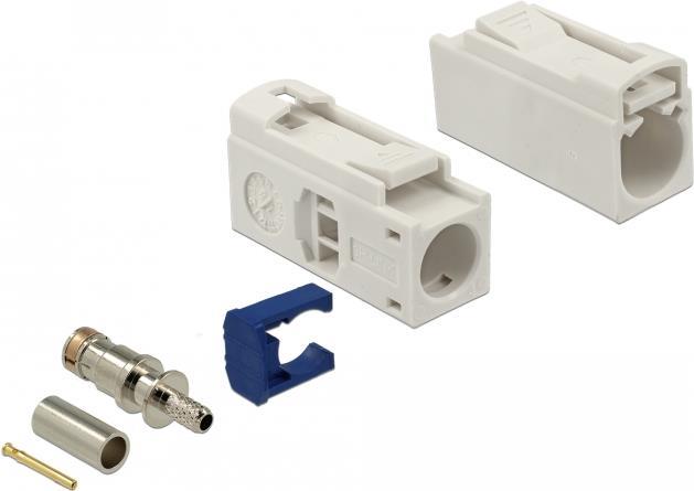 Delock FAKRA B Buchse 25 mm (lang) zum Crimpen (89686)