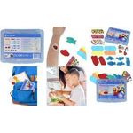FIRST AID ONLY Kinder-Pflaster-Sortiment, 45er Kunststoffbox hypoallergen Kinderpflaser in 4 unterschiedlichen Designs - 1 Stück (P-10069 00)