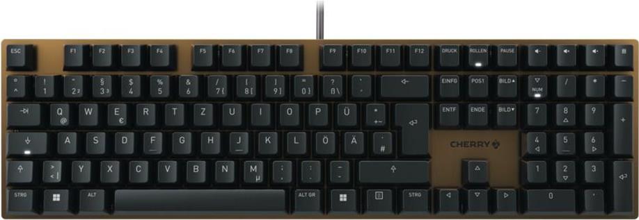 CHERRY KC 200 MX Tastatur USB QWERTZ Deutsch Schwarz - Bronze (G80-3950LHBDE-2)