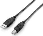 Equip USB Kabel 2.0 A-B St/St 2.00m schwarz Polybeutel (128864)