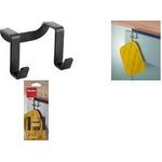 metaltex Doppelhaken Galileo LAVA, matt-schwarz Material: Metall beschichtet, kann innen/außen an - 1 Stück (352602000)