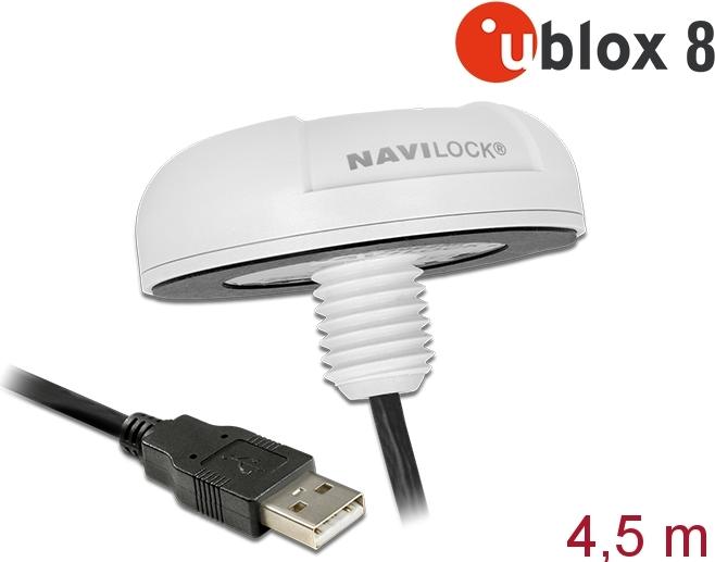 Navilock NL-8022MU USB 2.0 Multi GNSS Empfänger Weiß
