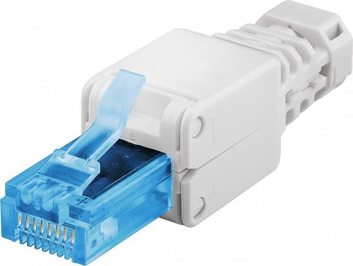 Wentronic goobay - Netzwerkanschluss - RJ-45 (M) - UTP - CAT 6a (59227)
