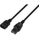 Sygonix SY-7154356 Strom Anschlusskabel Schwarz 1.80 m (SY-7154356)