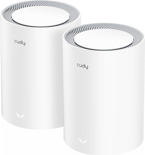Cudy M3000 2-PACK Mesh-WLAN-System Dual-Band (2,4 GHz/5 GHz) Wi-Fi 6 (802.11ax) Grau - Weiß 1 Intern (M3000(2-Pack) V2.0)