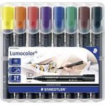 STAEDTLER Lumocolor Permanent-Marker 352, 8er Etui Strichstärke: ca. 2,0 mm, Rundspitze, wasserfest, nachfüll - 1 Stück (352 WP8)