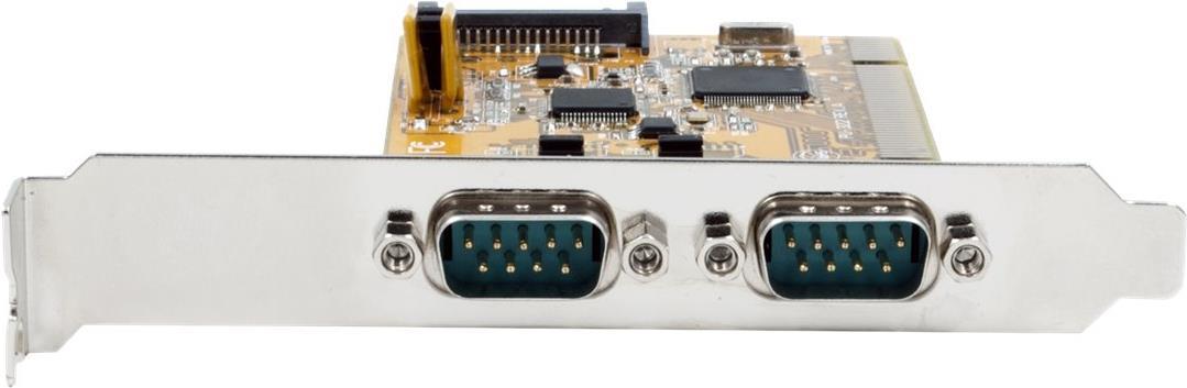 Exsys EX-42032IS PCI-X Serieller Adapter mit Überspannungsschutz, 2x RS-232/422/485, FTDI