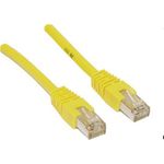 Wentronic Goobay CAT 6 Patchkabel, S/FTP (PiMF), Gelb, 0.5 m - LSZH halogenfrei, Kupfer (68299)