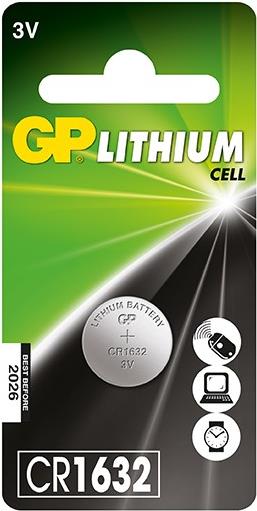 GP Batteries Lithium Cell CR1632 Lithium 3V Nicht wiederaufladbare Batterie (CR1632-U1)