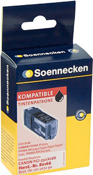 Soennecken Tintenpatrone 80166 wie Canon PGI550XLPGBK schwarz (80166)