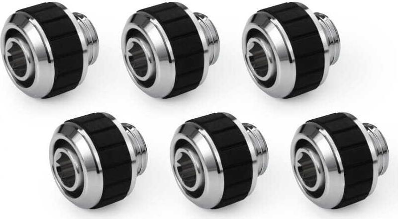 Alphacool Apex Grip Schlauchanschluss 13/10mm G1/4 chrom Set 6 St. (14921)