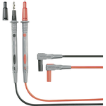 Voltcraft Sicherheits-Messleitungs-Set [ Lamellenstecker 4 mm - Prüfspitze] 1.2 m Schwarz, Rot MS-4P (MS-4P)