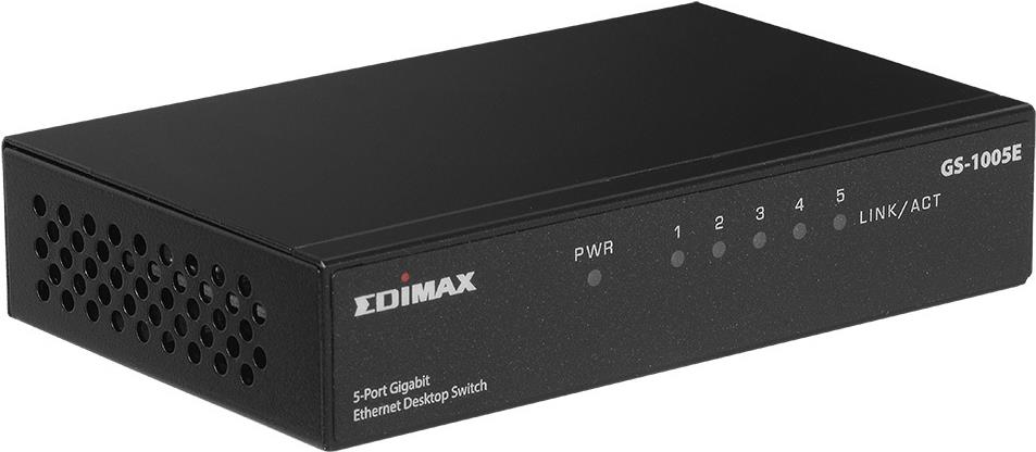 Edimax GS-1005E 5-Port Gigabit Ethernet Switch Unmanaged Schwarz
