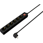 Sygonix SY-4891002 Steckdosenleiste mit Schalter Schwarz Schutzkontakt 1 St. (SY-4891002)