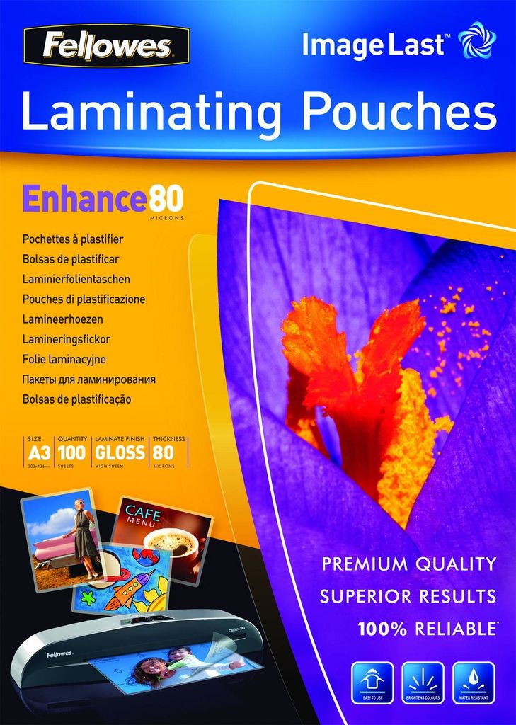 Fellowes - 100 - A3 (297 x 420 mm) Taschen für Laminierung