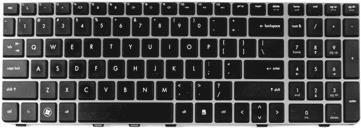 Hewlett Packard SPS-KEYBOARD15.6/17.3SILVER-HE (646300-BB1)