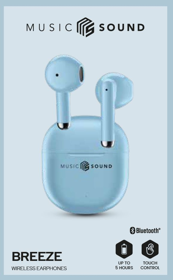 Cellularline Breeze True Wireless Stereo Bluetooth In-Ear Kopfhörer Blau