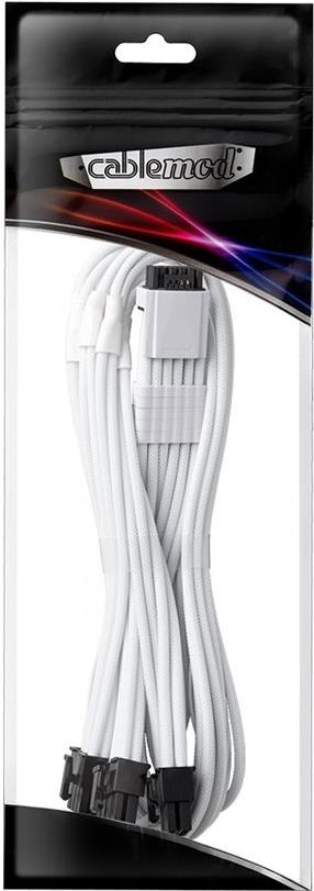 CableMod RT-Series Pro ModMesh 12VHPWR auf 3x PCI-e Kabel für ASUS/Seasonic - 60cm, weiß (CM-PRTS-16P3-N60KW-5PW-R)