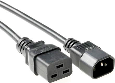 Microconnect PE0191430 Stromkabel Schwarz 3 m C19-Koppler C14-Koppler (PE0191430)