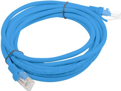 Lanberg PCU5-10CC-0300-B Netzwerkkabel 3 m Cat5e U/UTP (UTP) Blau (PCU5-10CC-0300-B)