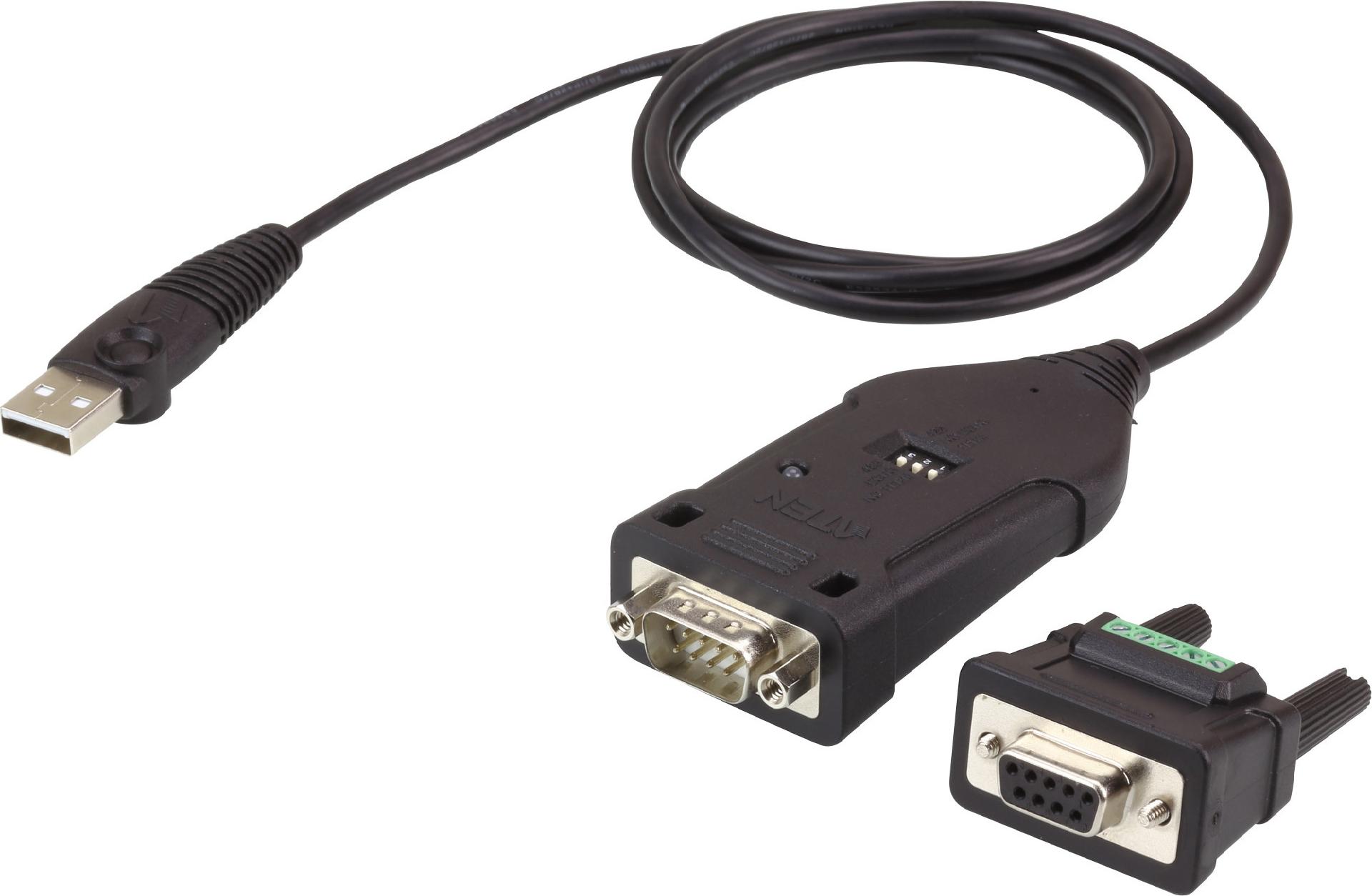 ATEN UC485-AT USB zu RS-422/RS-485 Adapter 1,2 m Schwarz