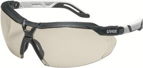 uvex Bügelbrille i-5, Scheibentönung: CBR65 Schutzbrille, Bügelfarbe: schwarz/weiß, Material: PC, - 1 Stück (9183064)