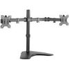 Logilink Dual Monitor Desk Stand - Verstellbarer Arm für 2 Monitore - kaltgewalzter Stahl - Bildschirmgröße: 33-81.3 cm (13"-32") - Schreibtisch (BP0045)