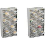 allit Kleinteilemagazin VarioPlus Metall 90, 60 Fächer Gehäuse aus Stahlblech, Schubladen aus Polypropylen, - 1 Stück (465530)