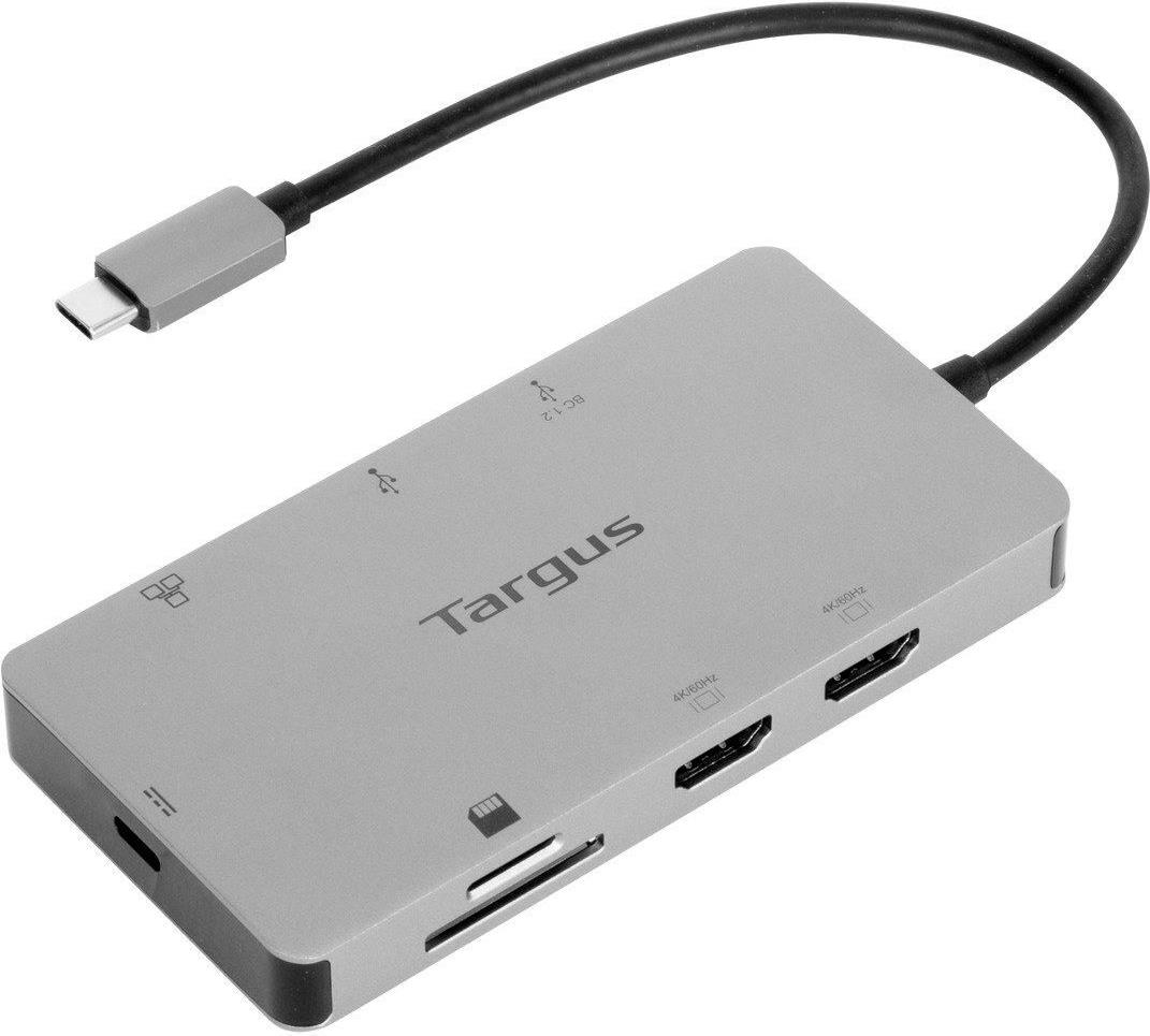 Targus DOCK423EU USB-C Dockingstation Dual HDMI 4K 100W Power Delivery Silber