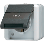 JUNG Schuko-Steckdose 820NAW WG800 IP44 m. Schriftfeld 820NAW (820NAW)