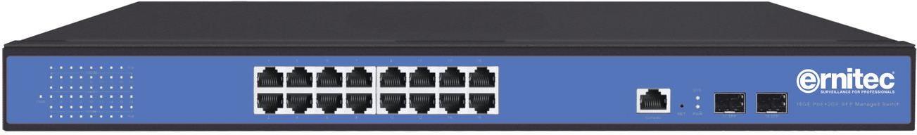 Ernitec 16 Port Gigabit PoE Switch (ELECTRA-M216/2)